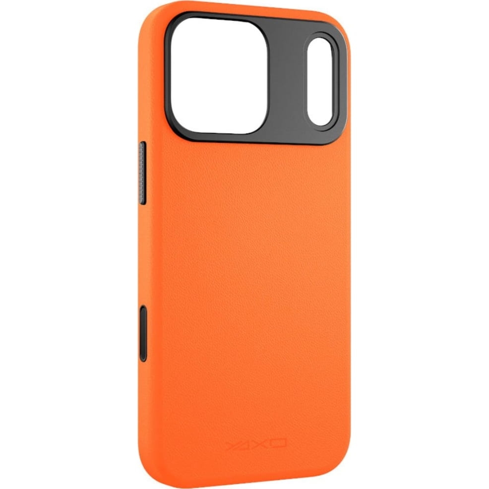 Etui YAXO Leather Gear Slim Case MagSafe do iPhone 17 Pro, pomarańczowe