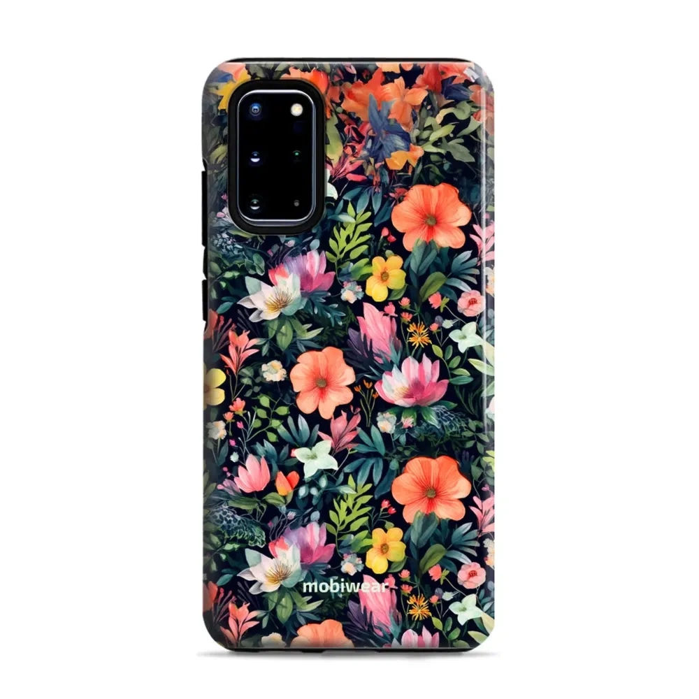 Etui ochronne do Galaxy S20 Plus, Mobiwear Elite Pro, kolorowo-kwieciste