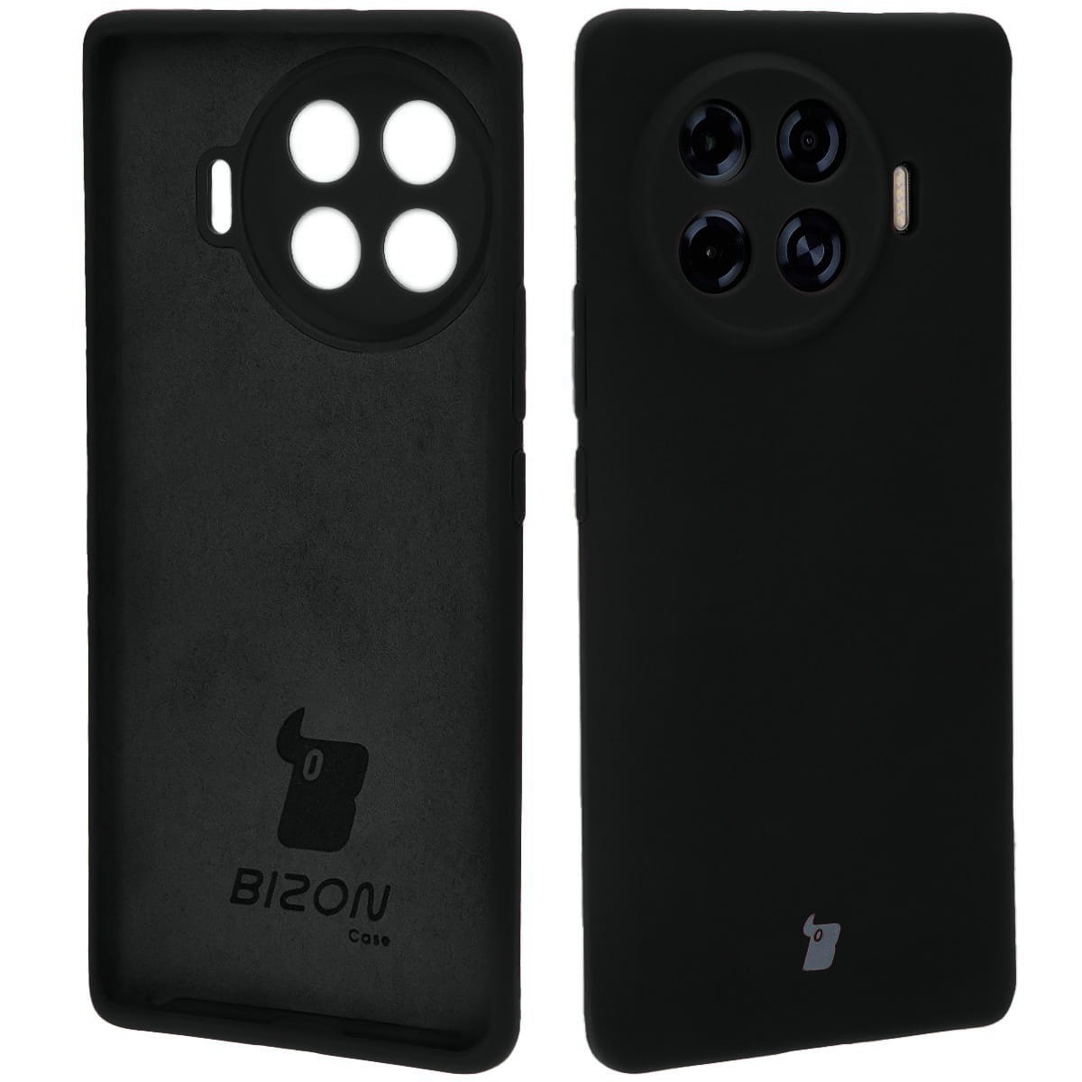 Image of Silikonowe etui Bizon Soft Case do Tecno Spark 20 Pro+, czarne