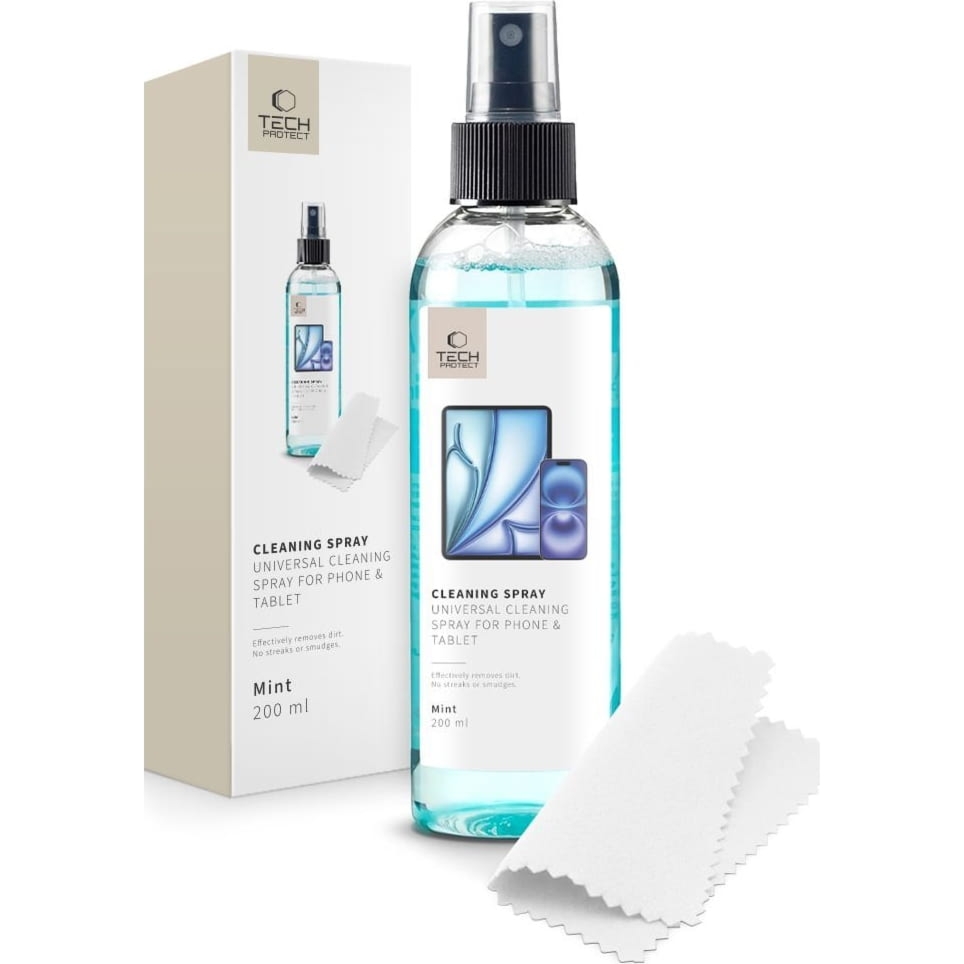 Spray / Płyn do czyszczenia ekranów Tech-Protect Cleaning Spray 200ml, miętowy