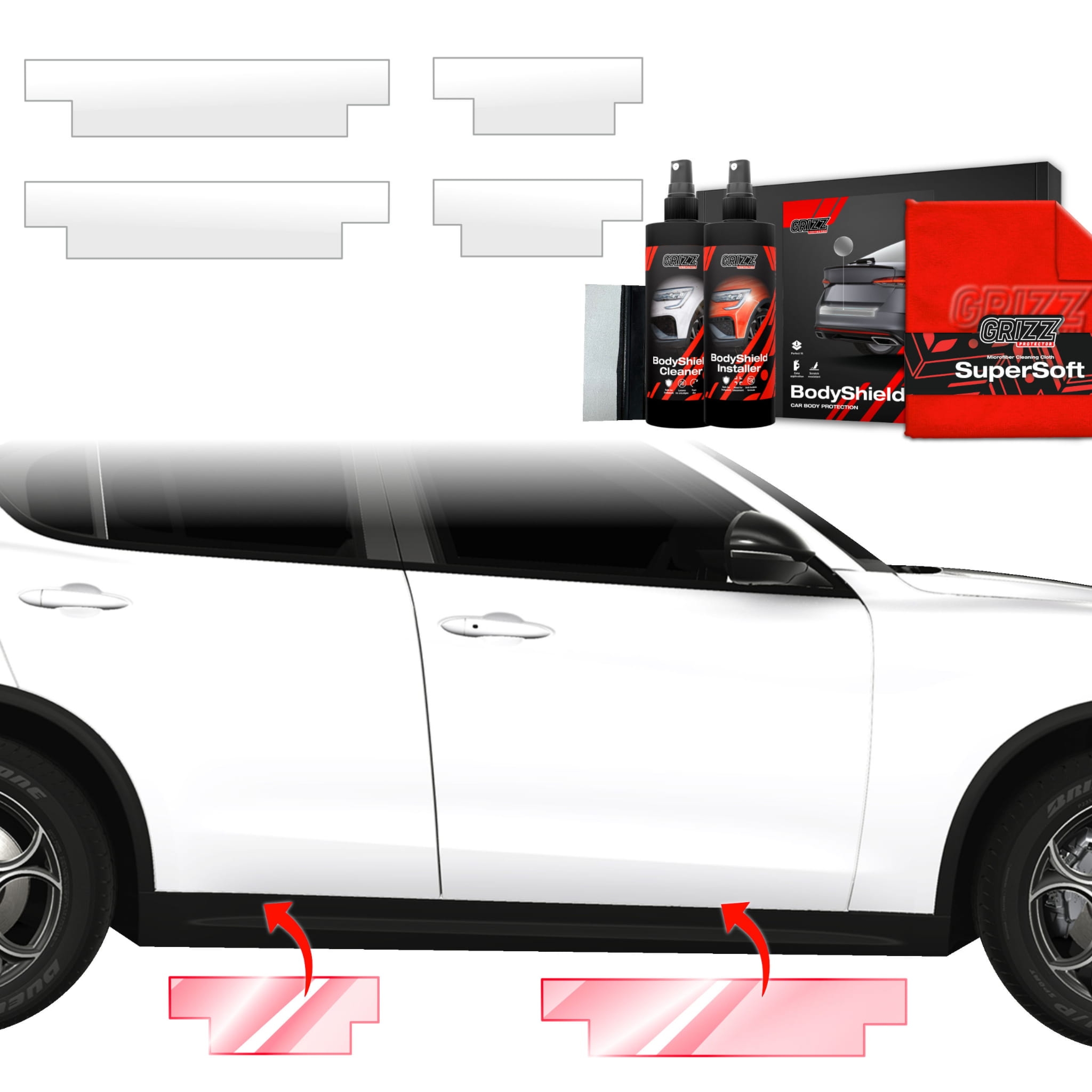 4w1 Folia ochronna Grizz Protector na progi do Alfa Romeo Stelvio (2023-2026)