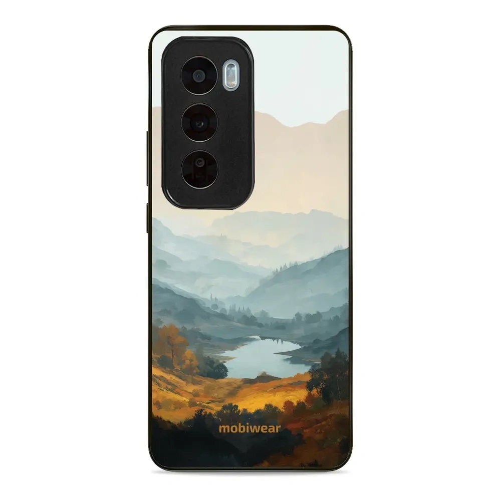 Etui ochronne do OPPO Reno12 Pro, Mobiwear Glossy Case, jezioro w dolinie