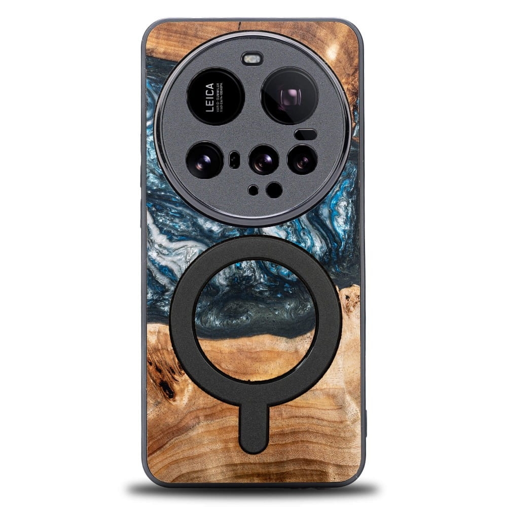 Image of Drewniane etui do Xiaomi 15 Ultra, Bewood Unique Planets Ziemia do MagSafe