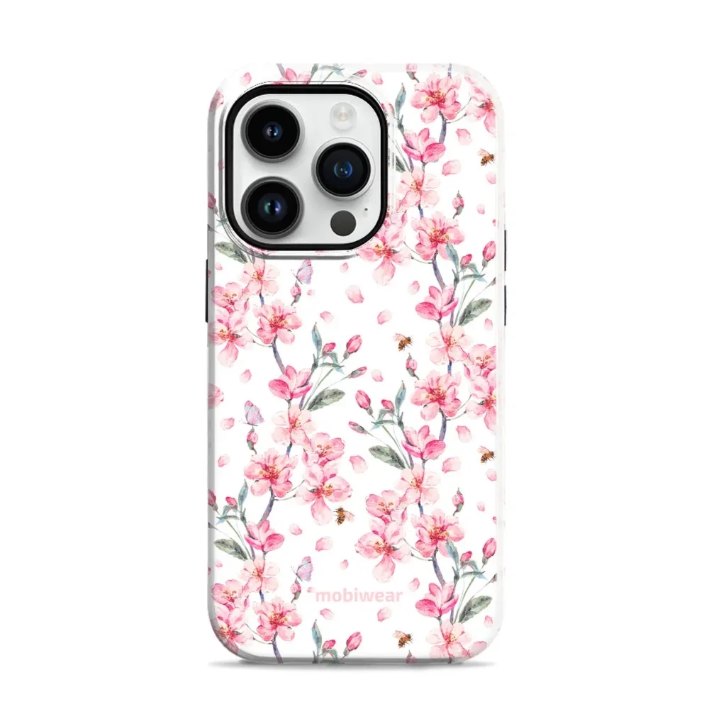 Etui ochronne do iPhone 14 Pro, Mobiwear Elite Pro, japoński bukiet