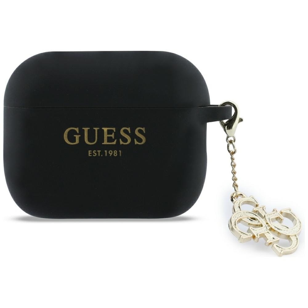 Etui Guess Silicone 4G Charm Case AirPods Pro 3, czarne