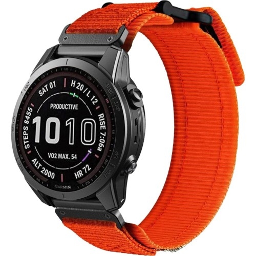 Image of Pasek Tech-Protect Scout Pro, QuickFit 22mm do Garmin Fenix 8 (47 mm) / E / 7 Pro / 7 / 6 Pro / 6, pomarańczowy