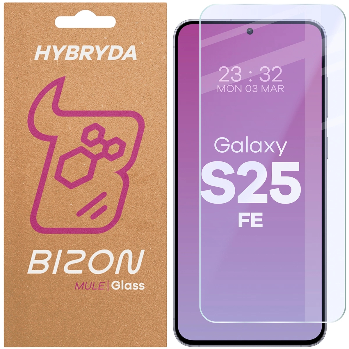 Elastyczne szkło hybrydowe Bizon Hybrid Mule do Galaxy S25 FE