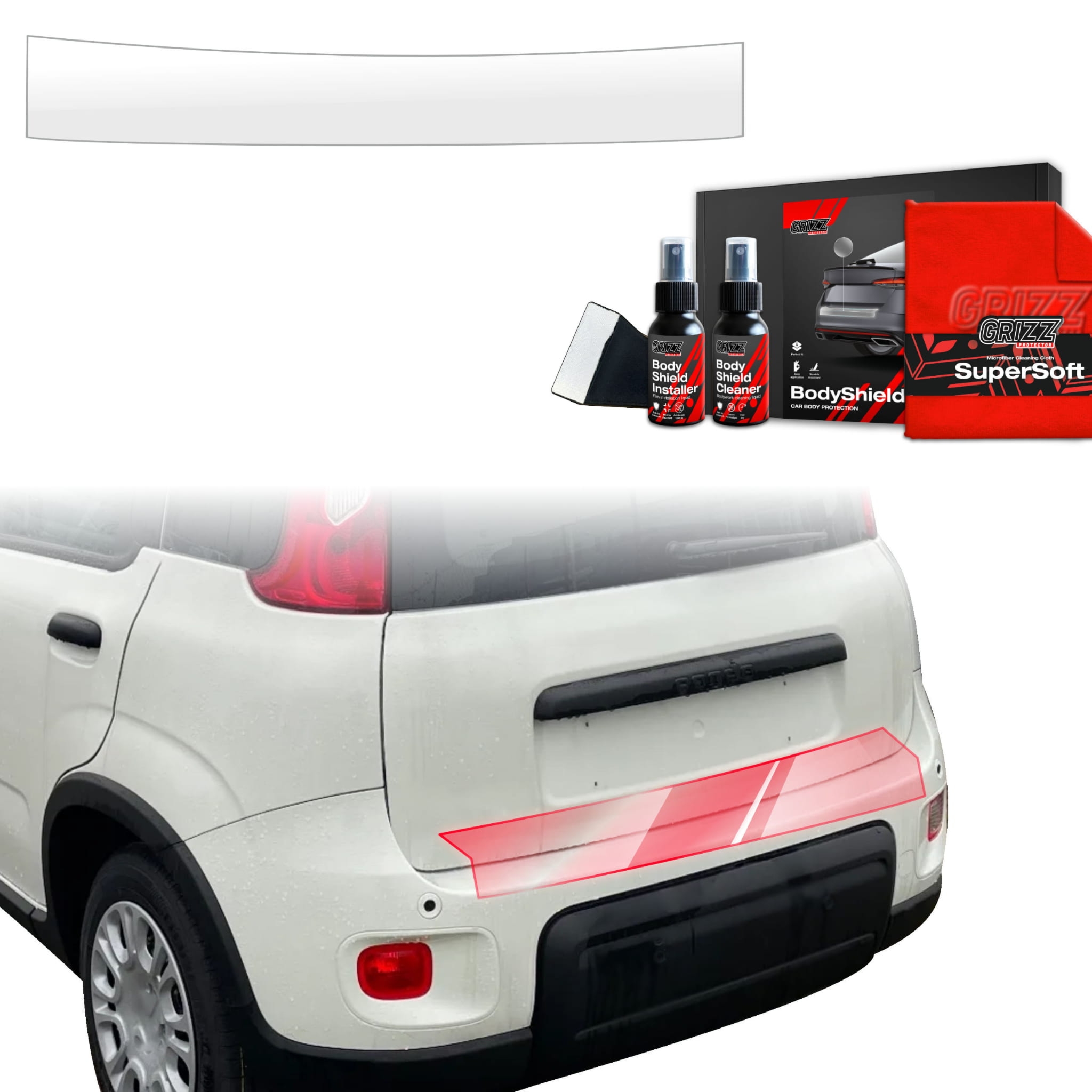 Folia ochronna Grizz Protector na próg bagażnika do Fiat Panda (2020-2026)