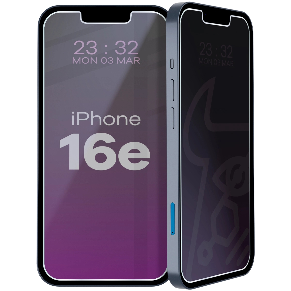 Prywatyzujące szkło hybrydowe Bizon Hybrid Shadow do iPhone 17e / 16e, matowe