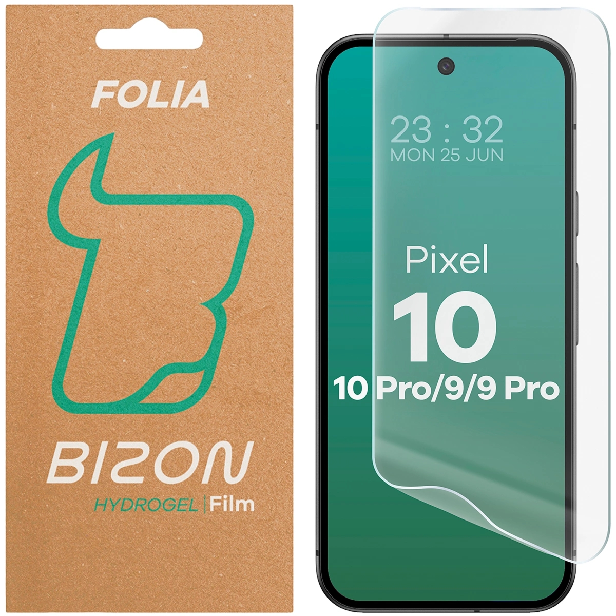 Folia hydrożelowa na ekran Bizon Film Hydrogel Front do Google Pixel 10 / 10 Pro / 9 / 9 Pro, 1 sztuka