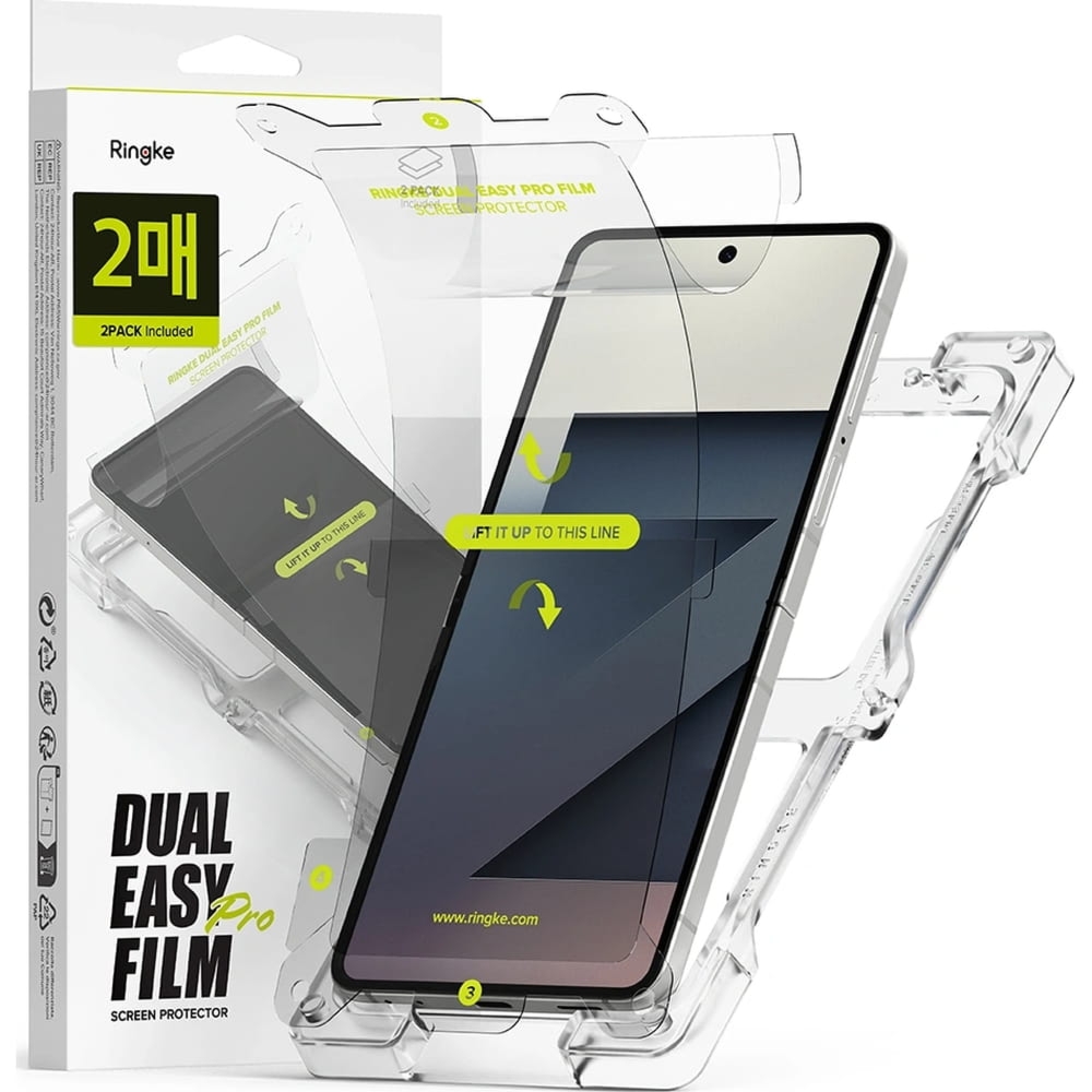 Folia Ringke Dual Easy Film Pro do Galaxy Z Flip7, 2 sztuki