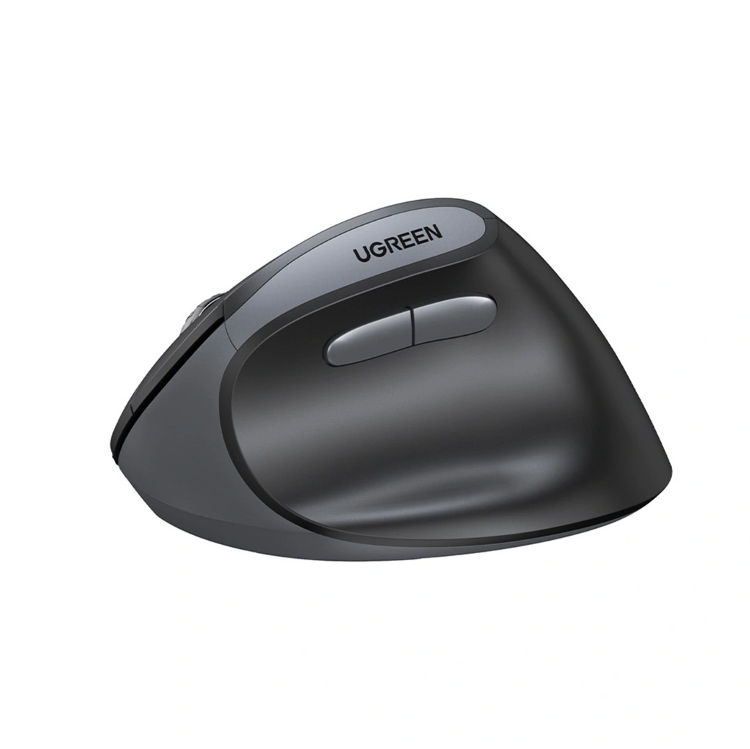 Ergonomiczna mysz bezprzewodowa, Ugreen M371, Bluetooth / 2.4 GHz USB, czarna
