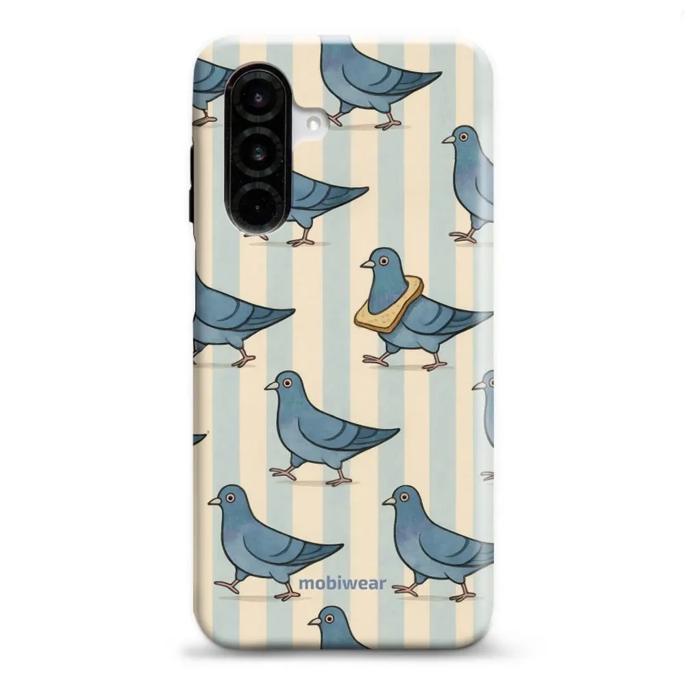 Etui ochronne do Galaxy A26 5G, Mobiwear Elite Pro, błękitne gołębie