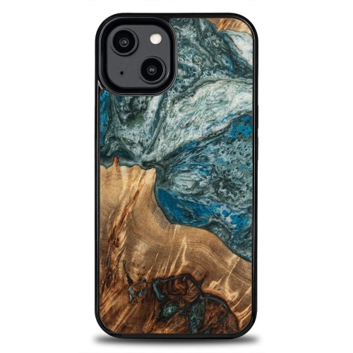 Image of Drewniane etui Bewood do iPhone 14, Planets - Ziemia