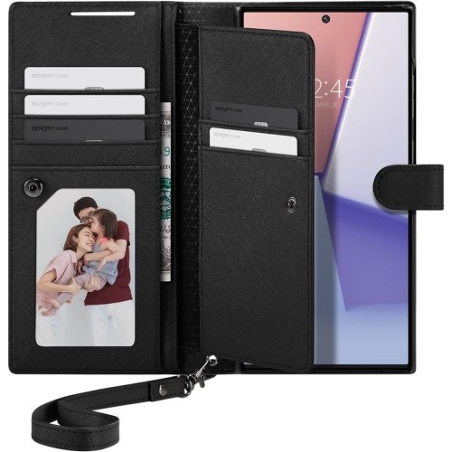 Image of Etui Spigen Wallet S Plus do Galaxy S23 Ultra, czarne