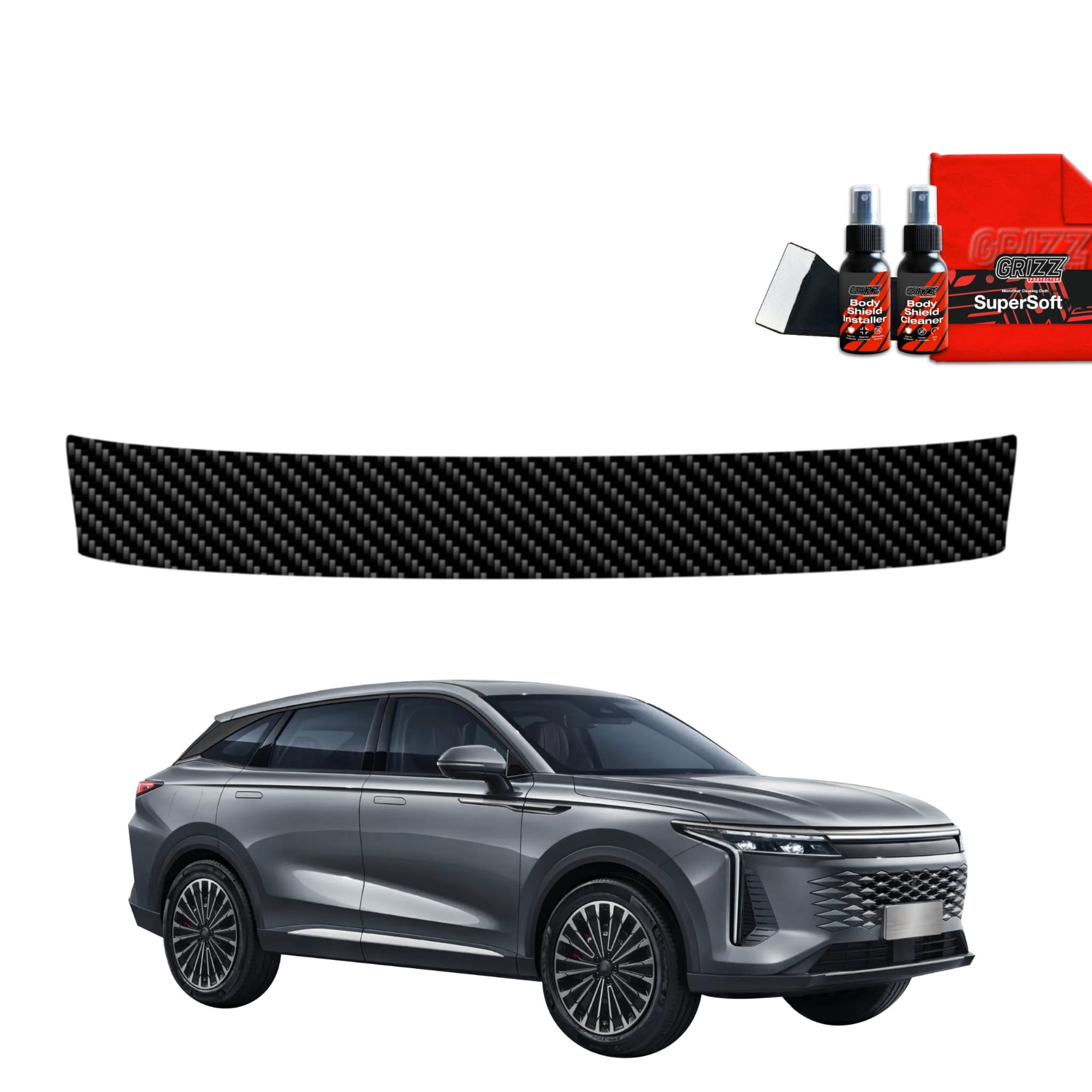 Folia karbonowa Grizz Protector na próg bagażnika do OMODA 9 Super Hybrid (2025-2026)