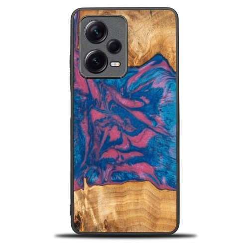 Image of Drewniane etui do Xiaomi Redmi Note 12 5G, Bewood Unique Neons Vegas