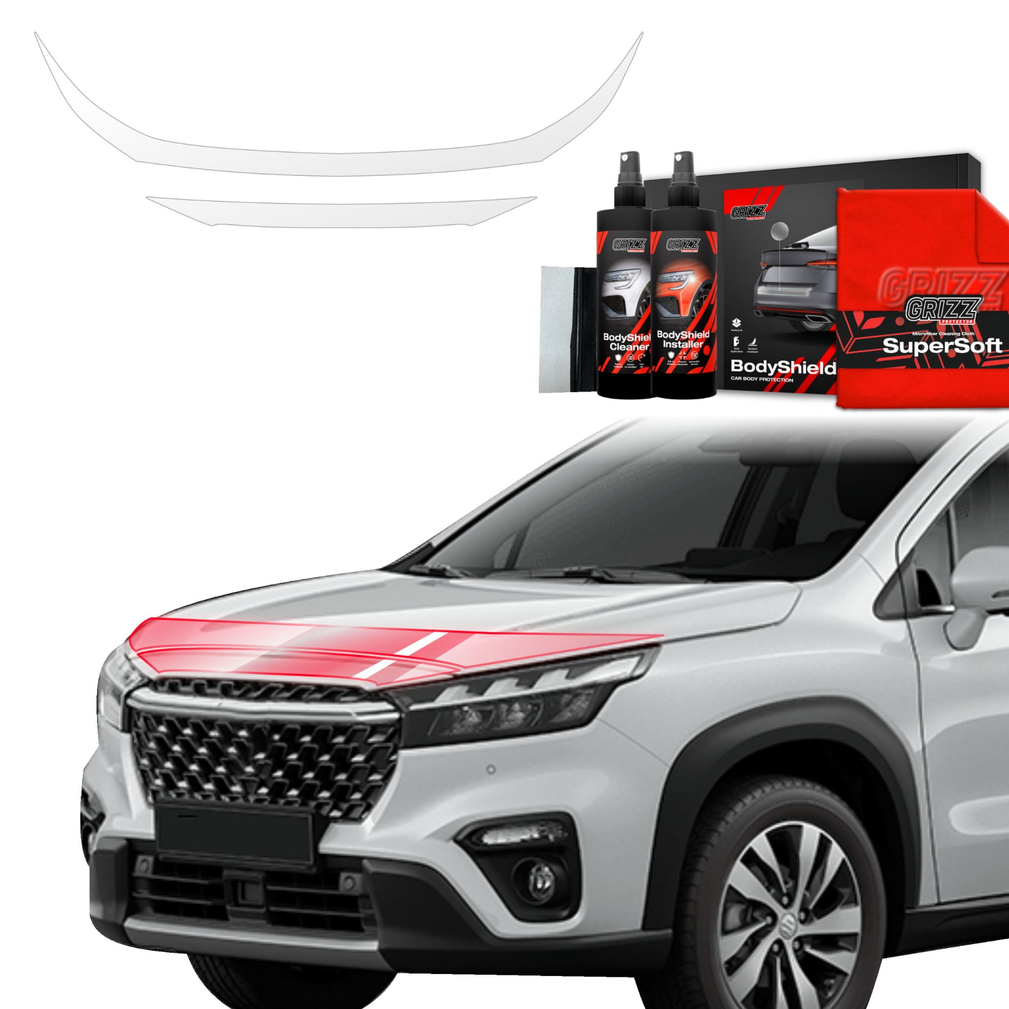 2w1 Folia ochronna Grizz Protector na maskę do Suzuki S-Cross (2021-2026)