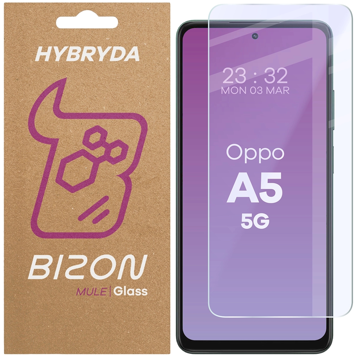Elastyczne szkło hybrydowe Bizon Hybrid Mule do Oppo A5 5G