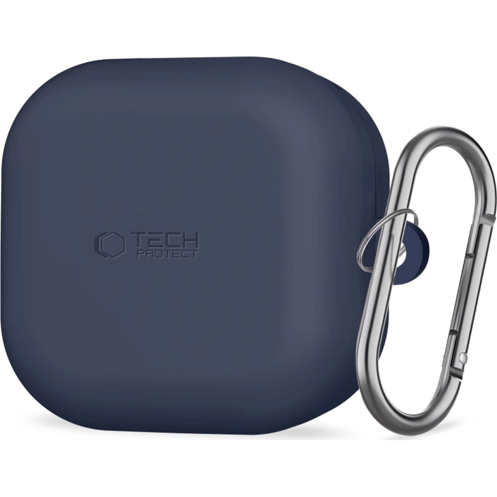 Etui Tech-Protect Silicone Hook do Galaxy Buds 4 / 4 Pro, granatowe