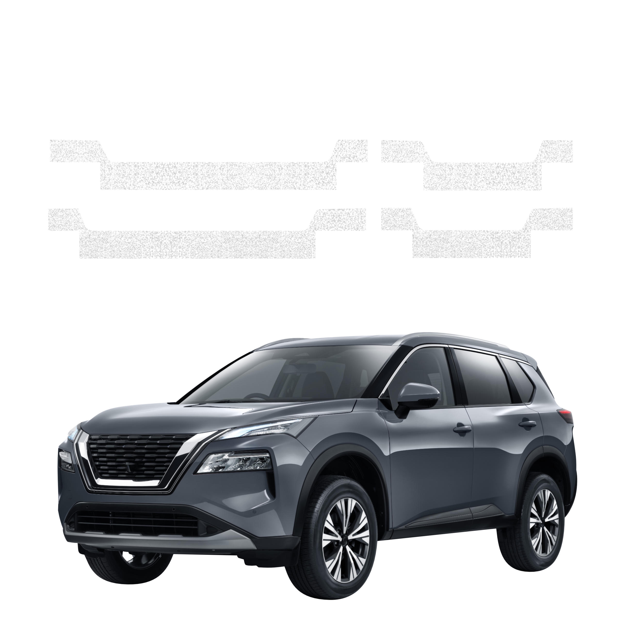4w1 Biała powłoka techniczna Grizz Protector na progi Nissan X-Trail Facelift (2024-2026)
