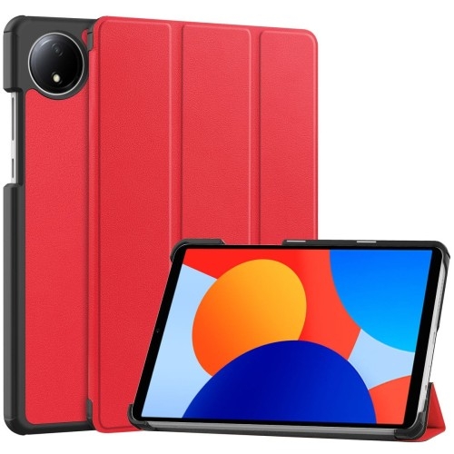 Image of Etui z klapką Bizon Case Tab Croc do Xiaomi Redmi Pad SE 8.7, czerwone