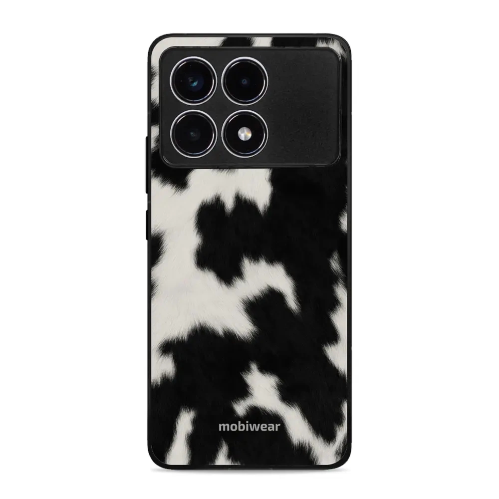 Etui ochronne do Xiaomi Poco F6 Pro, Mobiwear Glossy Case, krowie futerko