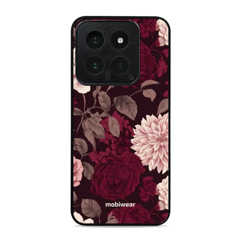 Etui ochronne do Xiaomi 14, Mobiwear Glossy Case, wino i dalie