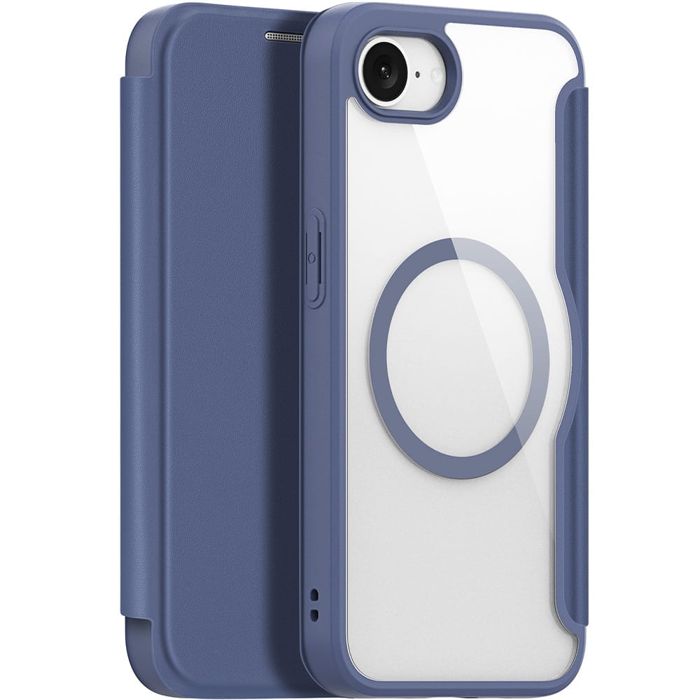 Image of Etui Dux Ducis Skin X Pro Magnetic do iPhone 16e, niebiesko-przezroczyste