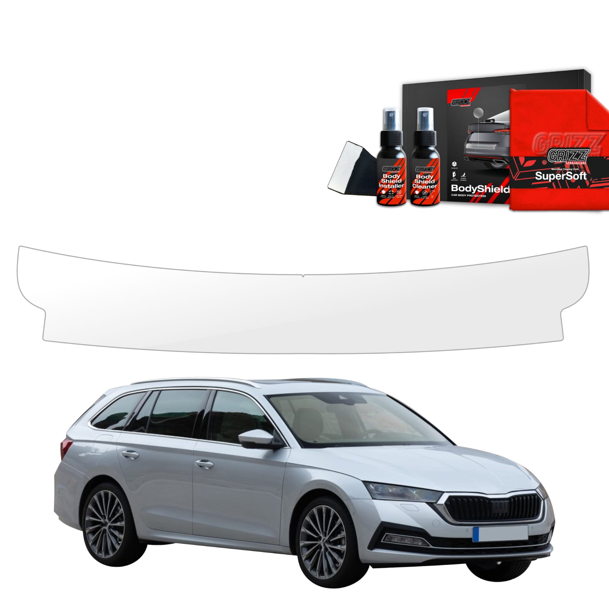 Folia ochronna na próg bagażnika Grizz Protector do Skoda Octavia 4 Kombi (2019-2024)