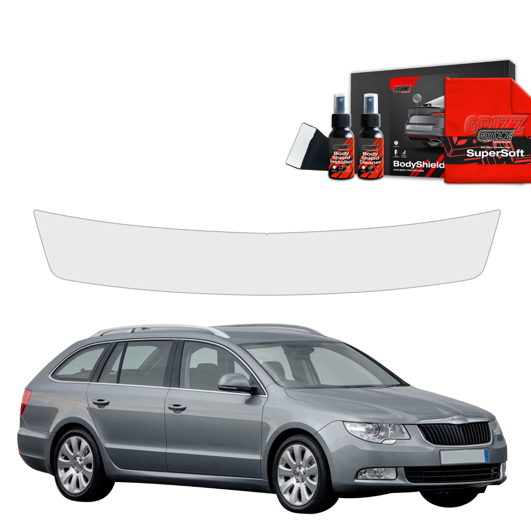 Folia ochronna na próg bagażnika Grizz Protector do Skoda Superb 2 Kombi (2009-2013)
