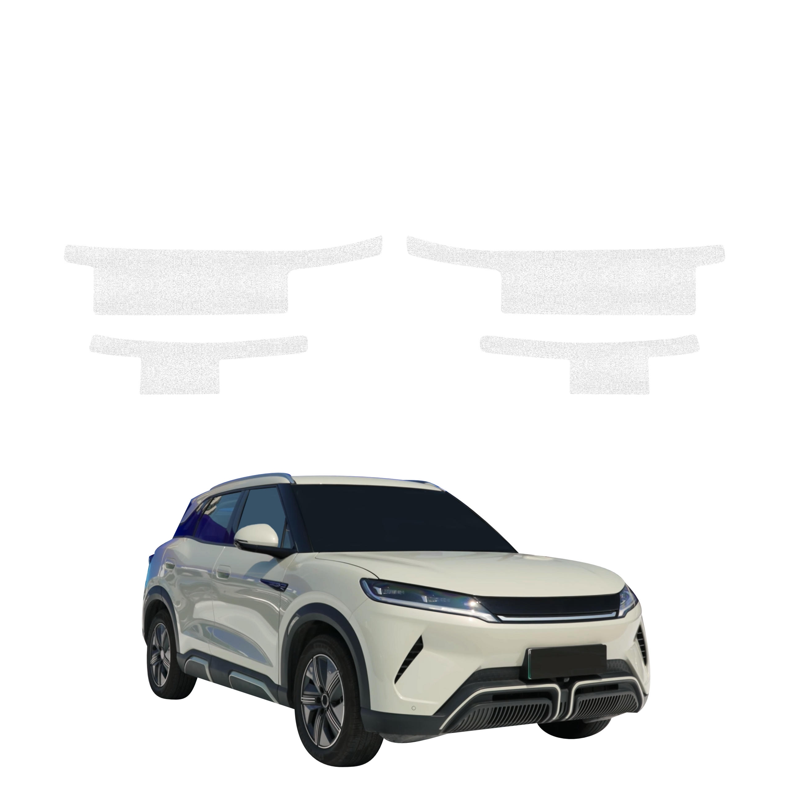 4w1 Biała powłoka techniczna Grizz Protector na progi BYD ATTO 2 (2025-2026)