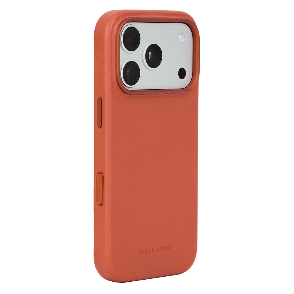 Etui Troubadour Full Leather Case do MagSafe do iPhone 18 Pro Max, rdzawo-brązowe