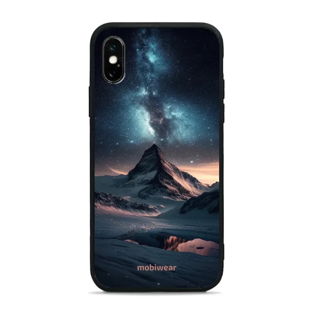 Etui ochronne do iPhone Xs, Mobiwear Glossy Case, nocna góra
