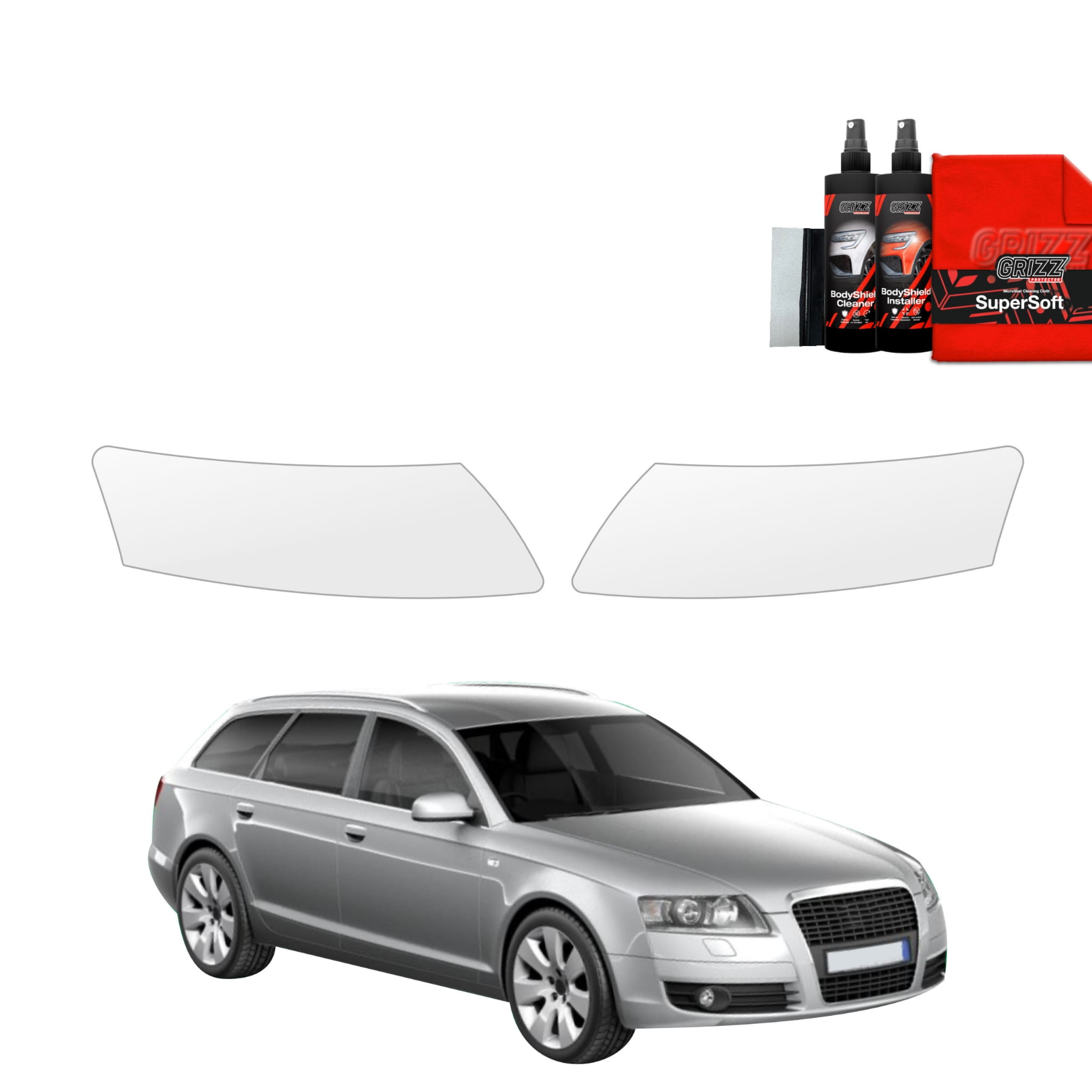 2w1 Folia ochronna na lampy Grizz Protector do Audi A6 C6 Avant (2004-2008)