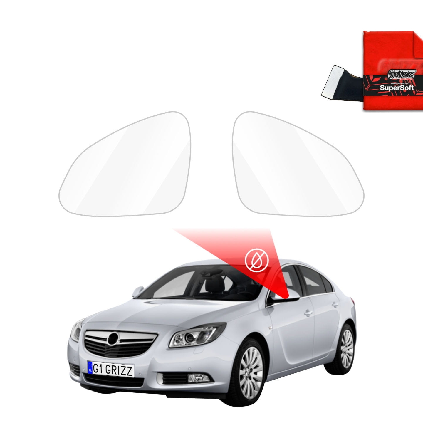 Folia przeciwdeszczowa Grizz Protector na lusterka do Opel Insignia A (2008-2013)