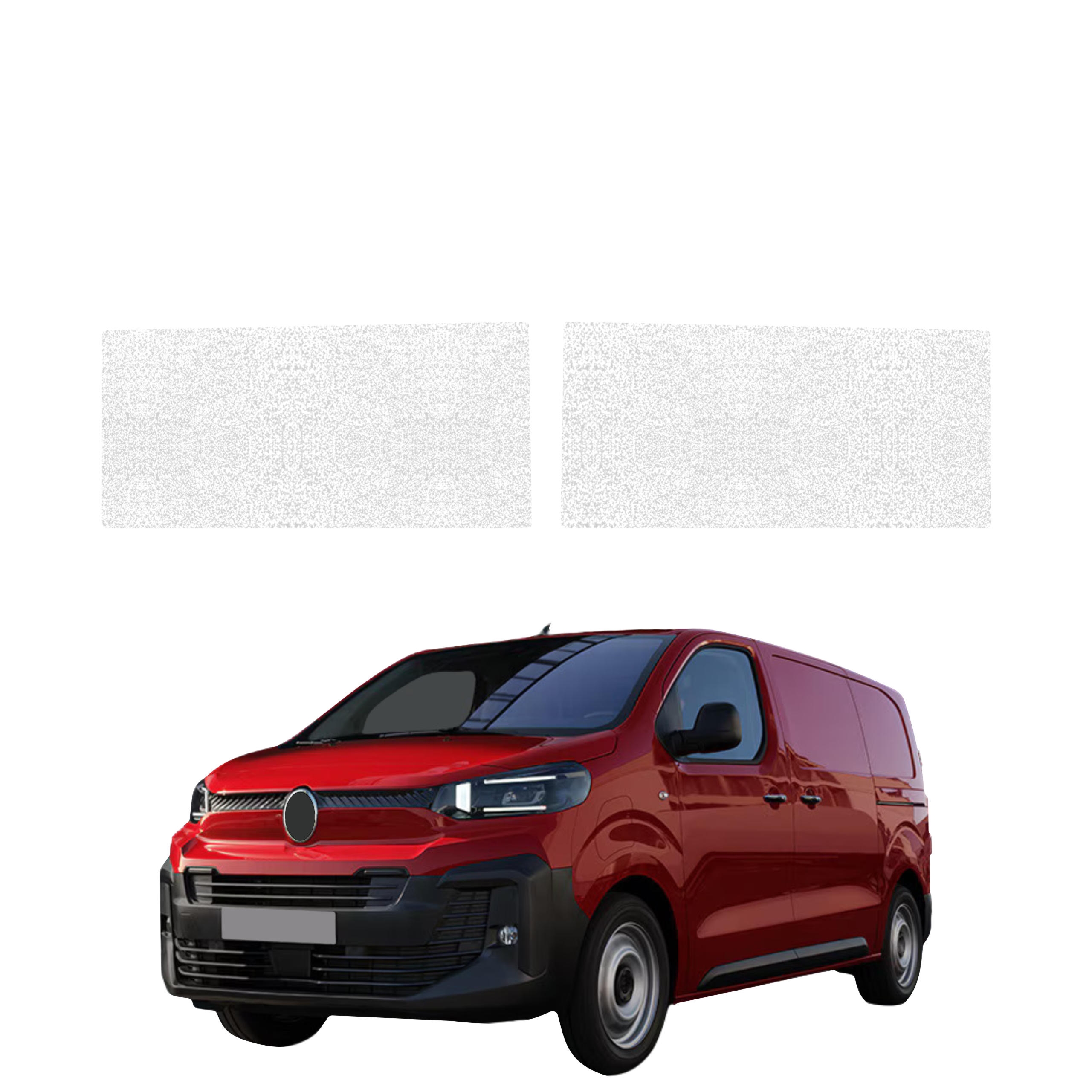 2w1 Biała powłoka techniczna Grizz Protector na przednie progi bez wcięcia Citroen Jumpy (2024-2026)