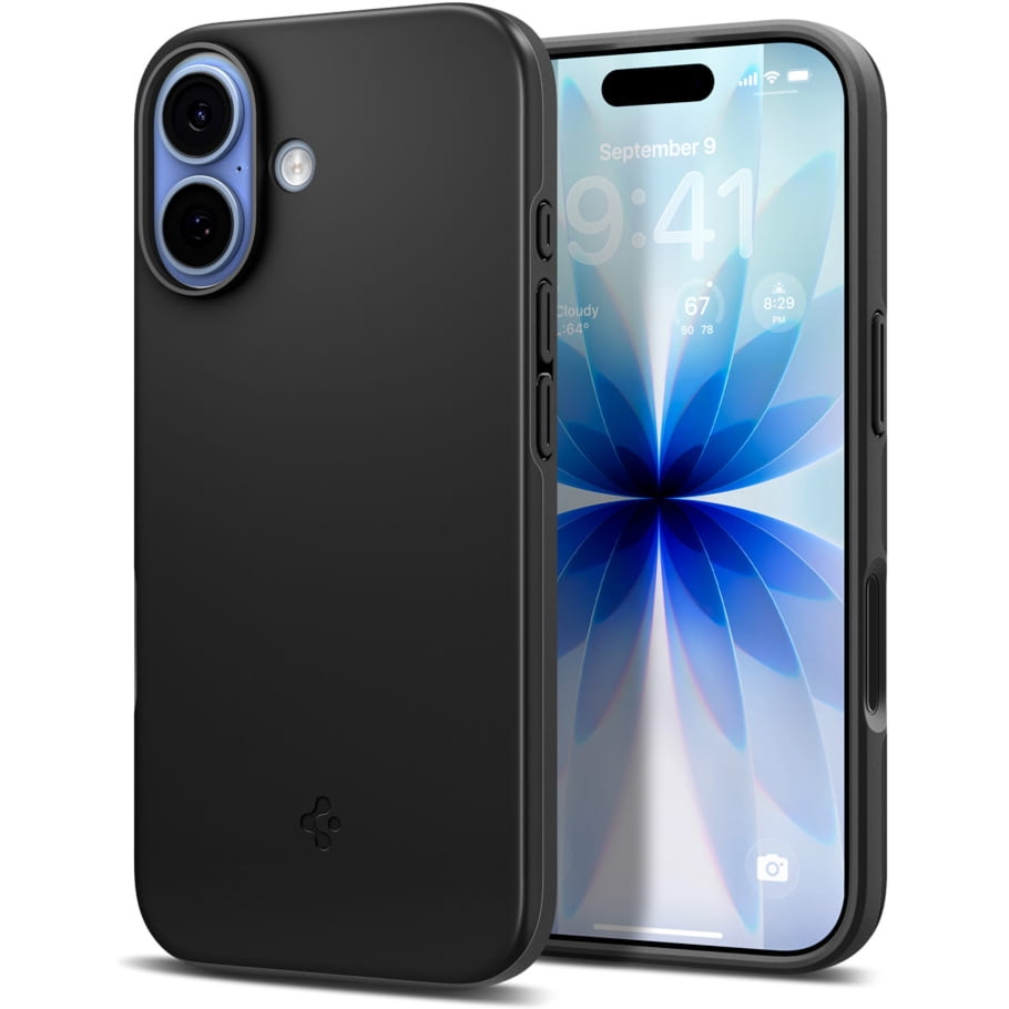 Etui Spigen Thin Fit Mag do MagSafe do iPhone 17, czarne