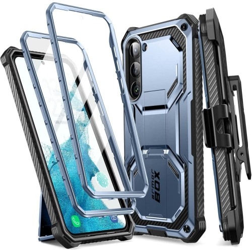 Image of OUTLET: Etui pancerne Supcase i-Blason Armorbox SP+noSP do Galaxy S23 Plus 5G, niebieskie