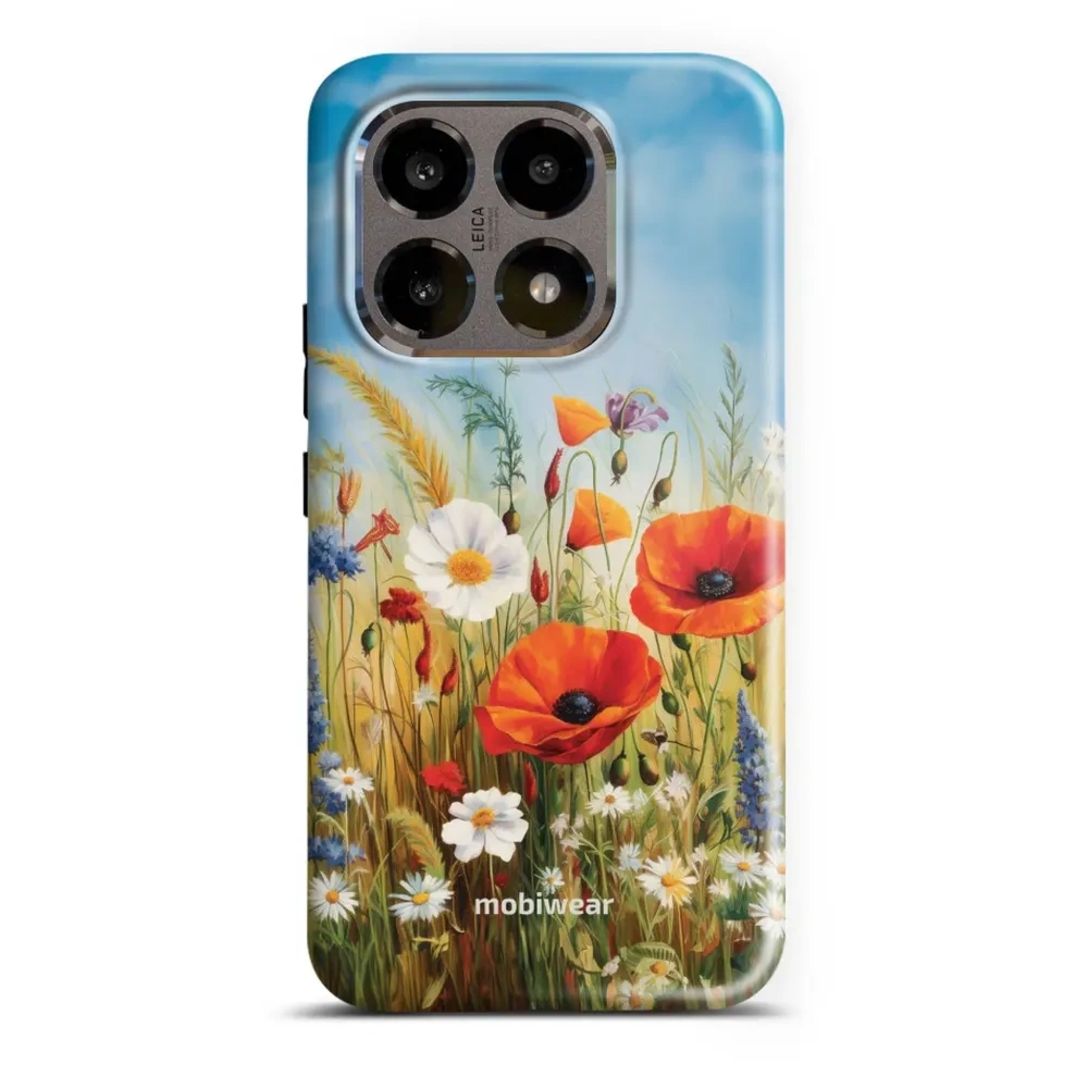 Etui ochronne do Xiaomi 15T, Mobiwear Elite Pro, łąkowe kwiaty