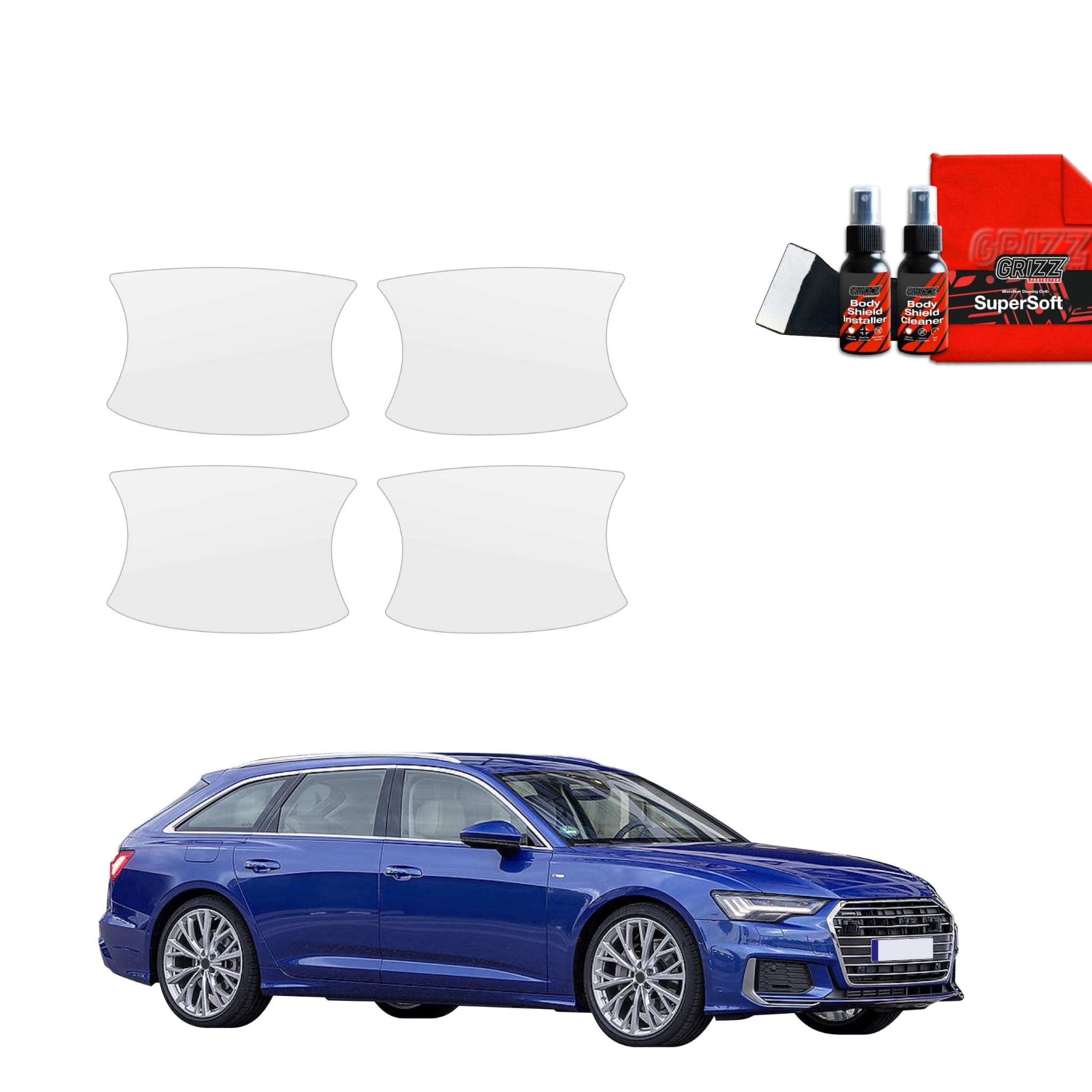 4w1 Folia ochronna pod klamki Grizz Protector do Audi A6 C8 Kombi (2018-2023)