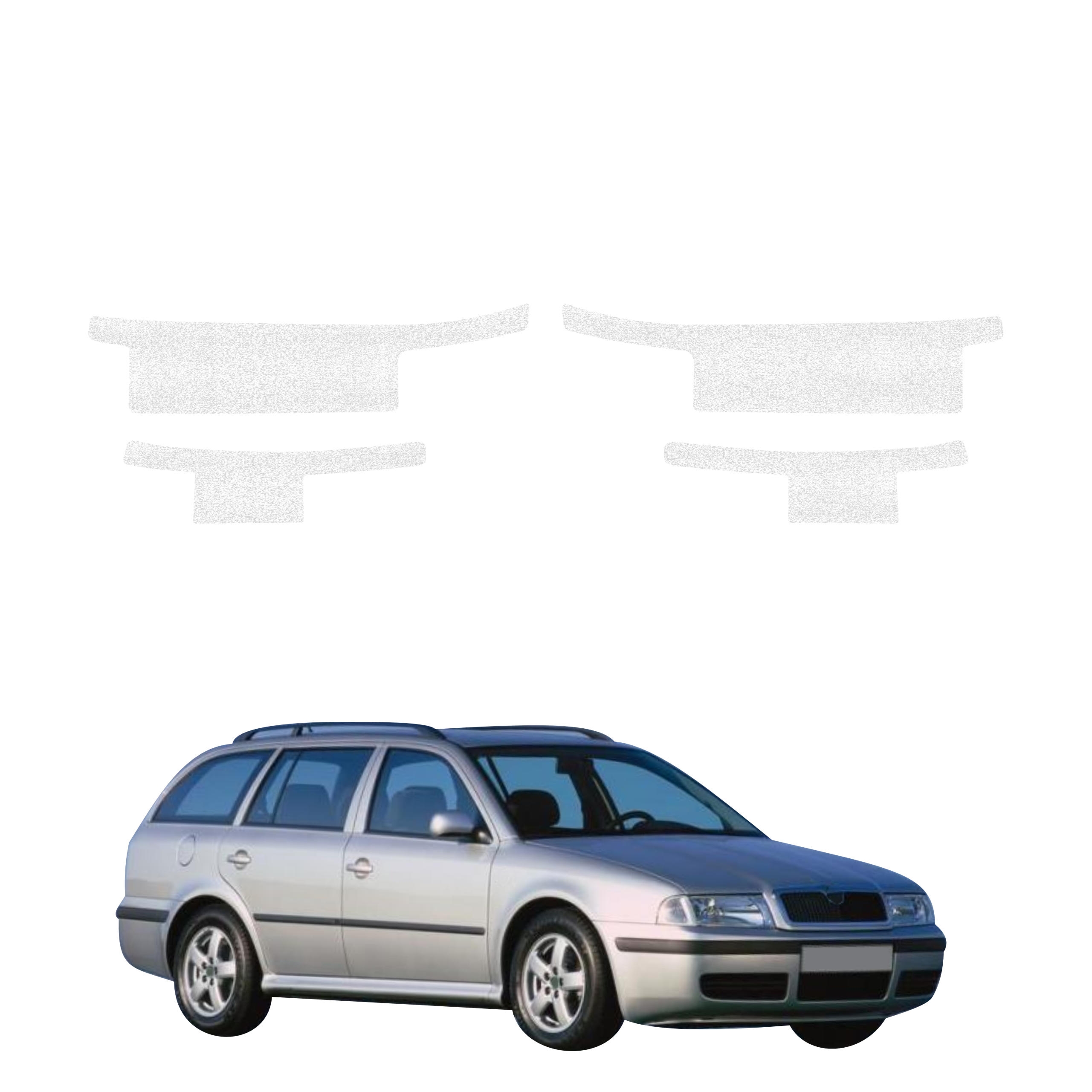 4w1 Biała powłoka techniczna Grizz Protector na progi Skoda Octavia Kombi (1996-2010)