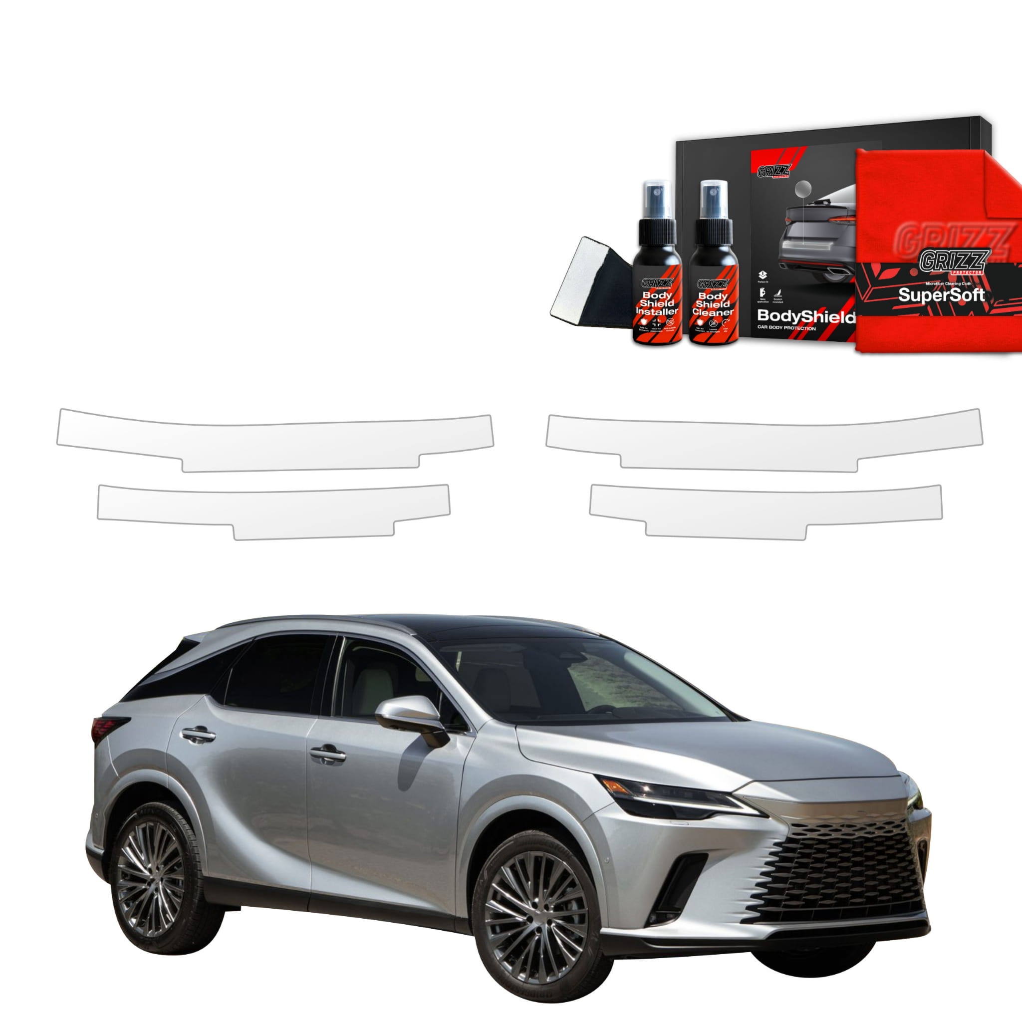 4w1 Folia ochronna Grizz Protector na progi do Lexus RX 350h (2022-2026)