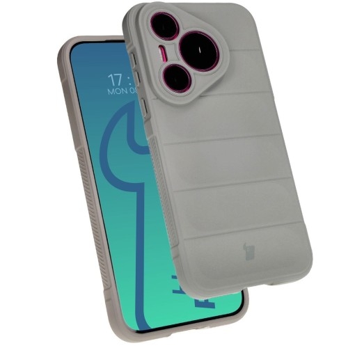 Image of Pancerne etui Bizon Case Tur do Huawei Pura 70, jasnoszare