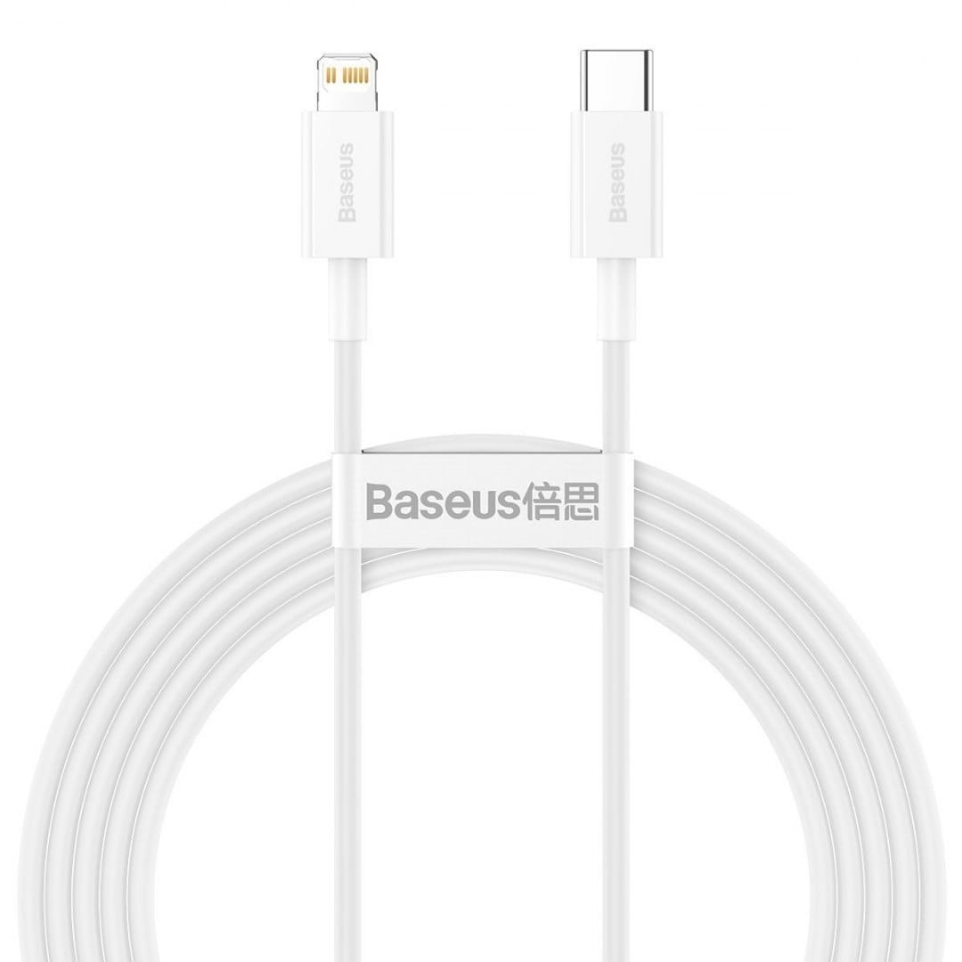 Image of OUTLET: Kabel Baseus Superior USB-C do Lightning 20W 2m, biały