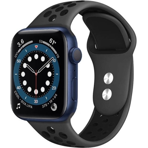 Image of Pasek Crong Duo Sport do Apple Watch 42/41/40/38 mm, szaro-czarne