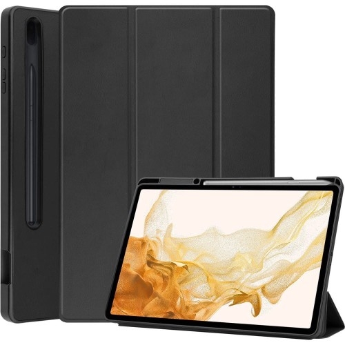 Image of Etui Bizon Case Tab Lizard do Galaxy Tab S8 Plus / S7 Plus, czarne