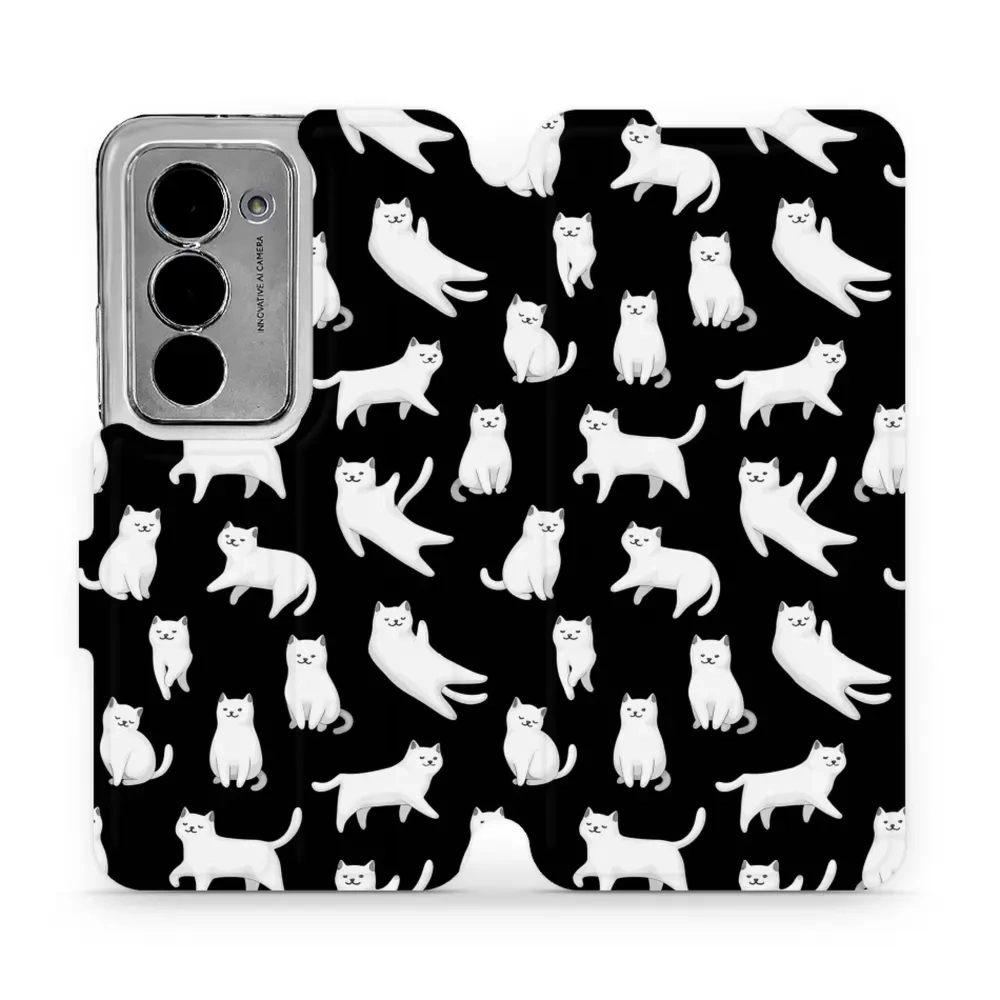 Etui z klapką do Xiaomi Redmi 15 5G, Mobiwear Book, kotki luna
