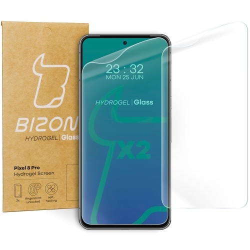 Image of Folia hydrożelowa na ekran Bizon Glass Hydrogel do Pixel 8 Pro, 2 sztuki