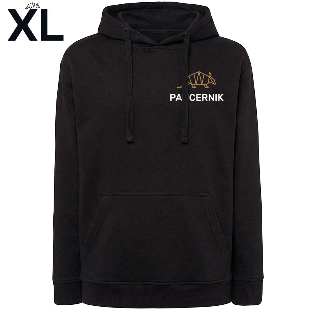 Bluza z kapturem, hoodie Pancernik Classic, czarna XL